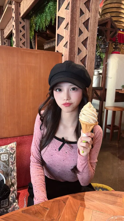 下田 衣珠季｜暑かったからアイス食べた！なに味でしょう😋💭みんな世界卓球観てますか？！！！！🤩🏓（2026-05-06）｜2枚目