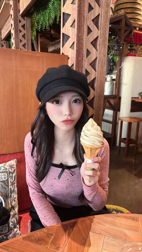下田 衣珠季｜暑かったからアイス食べた！なに味でしょう😋💭みんな世界卓球観てますか？！！！！🤩🏓（2026-05-06）｜4枚目