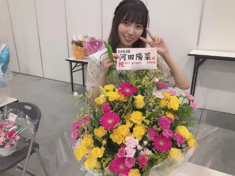 河田 陽菜｜頂いたお花③🎐（2019-07-24）｜2枚目