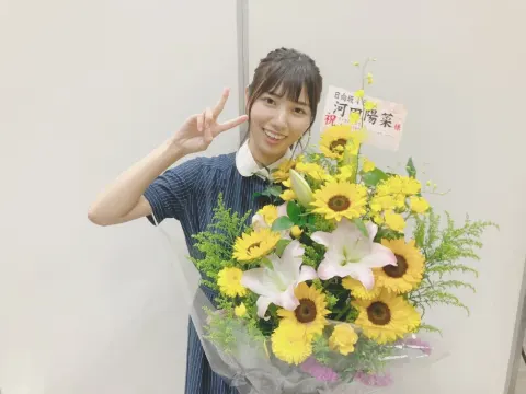 河田 陽菜｜頂いたお花③🎐（2019-07-24）｜10枚目