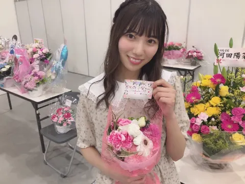 河田 陽菜｜頂いたお花③🎐（2019-07-24）