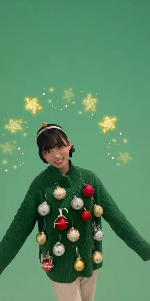 岸 帆夏｜私が本物のクリスマスツリーだ！！岸帆夏(きしほのか)です。（2022-12-26）｜2枚目
