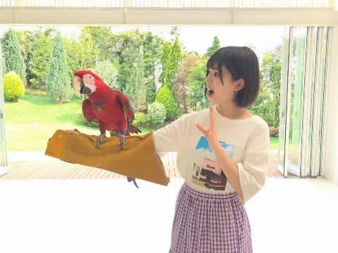 松田 好花｜サモンちゃん🐶アカベエ🦜（2019-07-18）｜4枚目