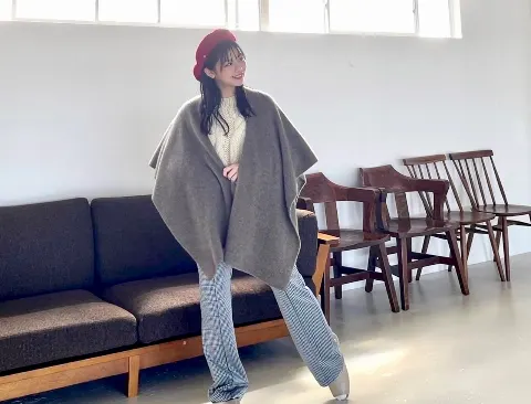 渡邉 美穂｜マフラーからポフッて出てる髪の毛は良い🐧（2021-11-27）｜5枚目