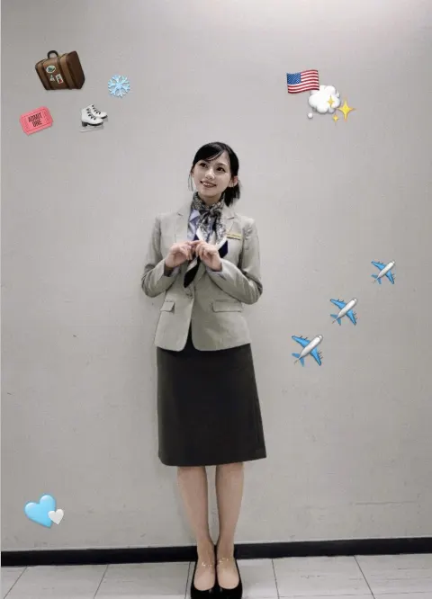 川﨑 桜｜黒猫さんとうさちゃんとCAさんになってみた✈️ 川﨑桜（2024-10-28）｜5枚目