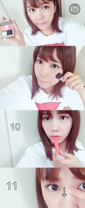 川後 陽菜｜ひなめろちゃん～メイク編～（2016-07-13）｜6枚目