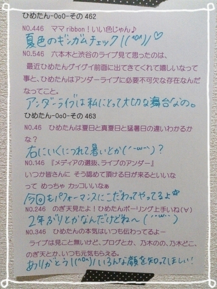 中元 日芽香｜ひめたん-OoO-その489（2014-10-17）｜11枚目