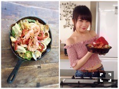 秋元 真夏｜パエリアとオムライス(∩^ω^∩)448（2016-07-10）