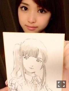 松村 沙友理｜似顔絵っ(o・・o)（2014-06-20）