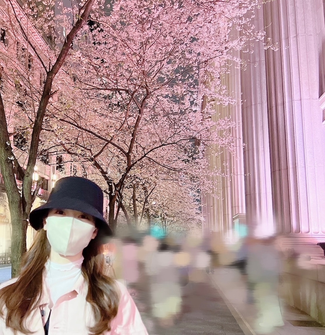 守屋 麗奈｜夜桜（2023-03-28）