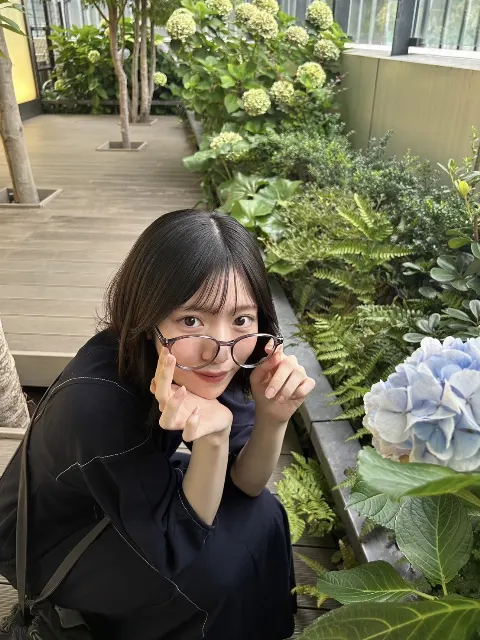 村山 美羽｜眼鏡 紫陽花 ドーナツ ピース　村山美羽（2023-07-15）｜2枚目