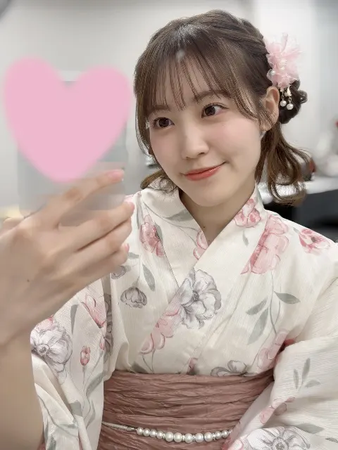 松田 里奈｜#411 ピンクの浴衣🎀（2026-07-05）｜10枚目