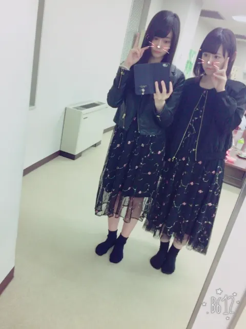 石森 虹花｜虹花からメールです\❤︎/双子コーデになりました☆彡（2017-04-28）