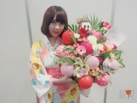 長沢 菜々香｜お花&スペイベ（2017-07-31）｜3枚目