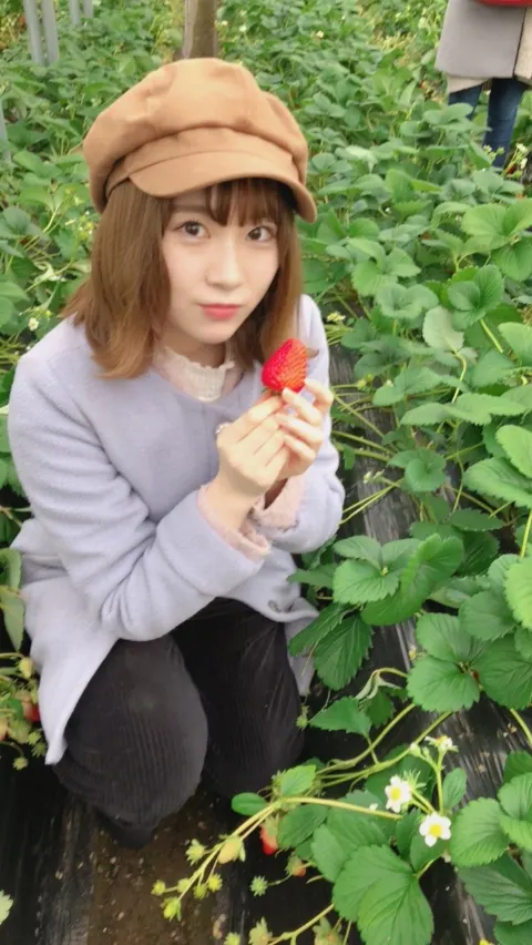 長沢 菜々香｜イチゴ狩り🍓（2018-02-20）