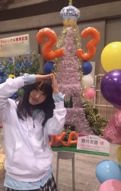 菅井 友香｜嬉しかった生誕祭🕯（2018-11-28）｜9枚目
