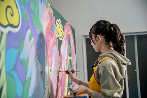 金村 美玖｜黒板アート🎨（2021-04-01）