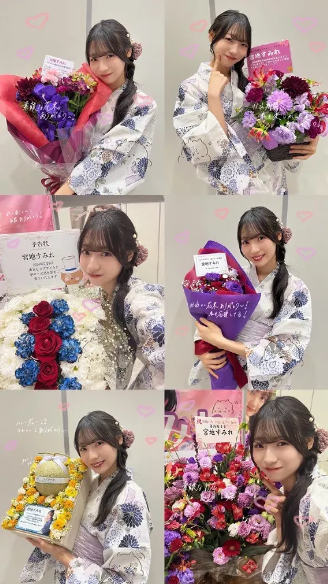 宮地 すみれ｜夏、浴衣、すみれ（2024-07-25）｜4枚目