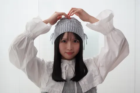 上村 ひなの｜みずいろお帽子🌨️（2025-02-10）｜2枚目