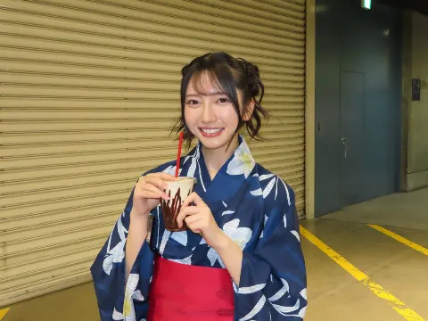 森本 茉莉｜ただどんな反応をするのか気になって、こっそり着た浴衣。（2025-07-28）｜9枚目