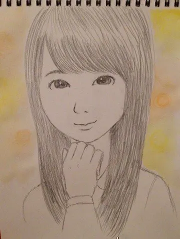 深川 麻衣｜似顔絵 ＊ 578歩（2014-02-04）